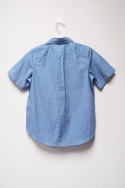 S/S Check Button Down Shirt - My Little J
