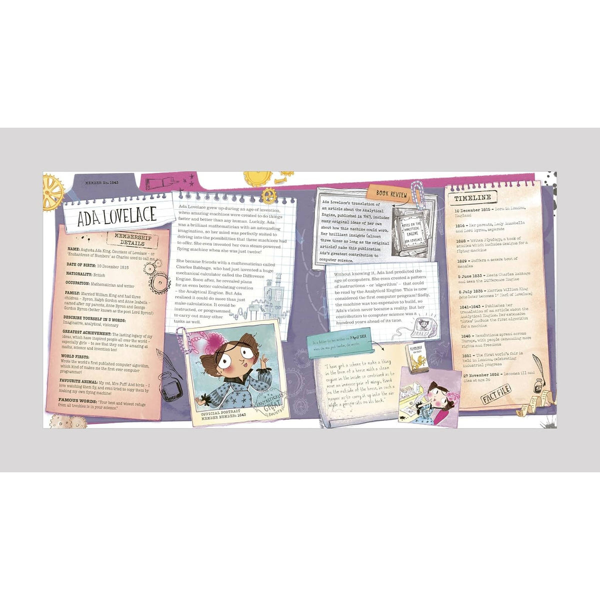 Letters from Fantastically Great Women – inside pages