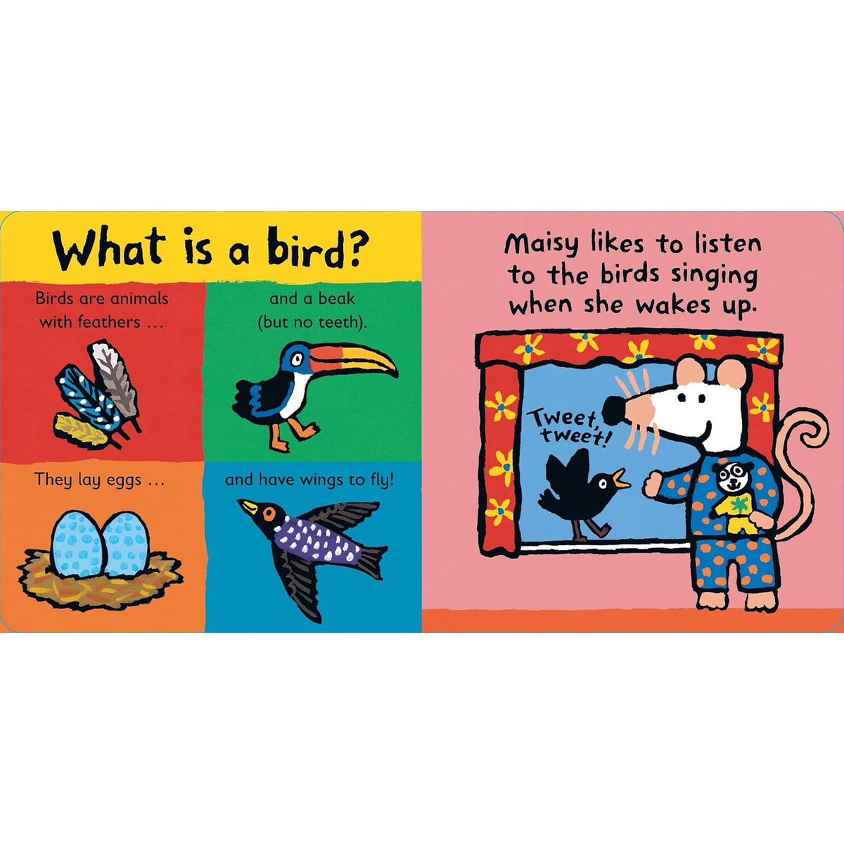 Maisy Loves Birds: A Maisy's Planet Book : Screen-free fun for budding bird-watchers and outdoor explorers age 1–4 – inside pages