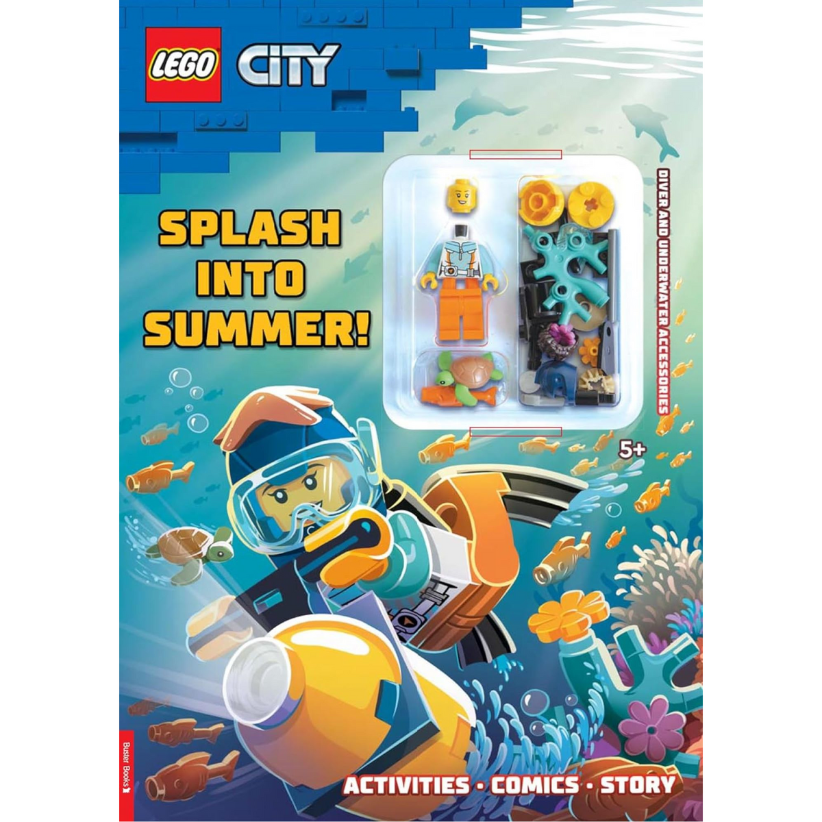 LEGO City: Splash into Summer (with diver LEGO minifigure and underwater accessories) - My Little J