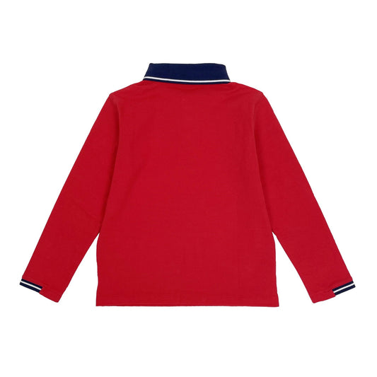 Boy's LS Flat Knit Polo - My Little J