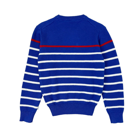 Boy's cotton color contrast stripe Sweater - My Little J