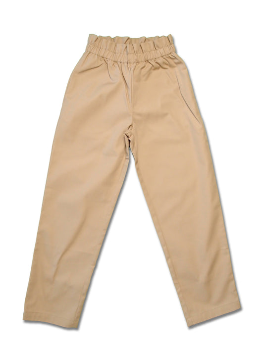 Girls Woven Pants - Solid Twill - My Little J