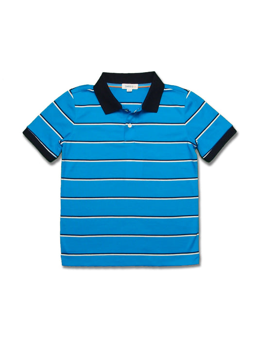 Knit S/S Polo - Stripe - My Little J