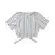 Girl's Round Neck Stripe Top
