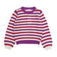 Girl's LS Stripe Openwork Sweater