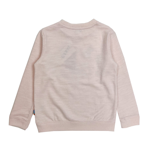 Girl's LS Knit Crew Lovebirds  Pullover