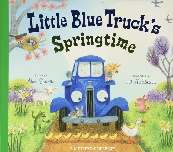 Little Blue Truck's Springtime A Lift-the-flap Book (Board book)