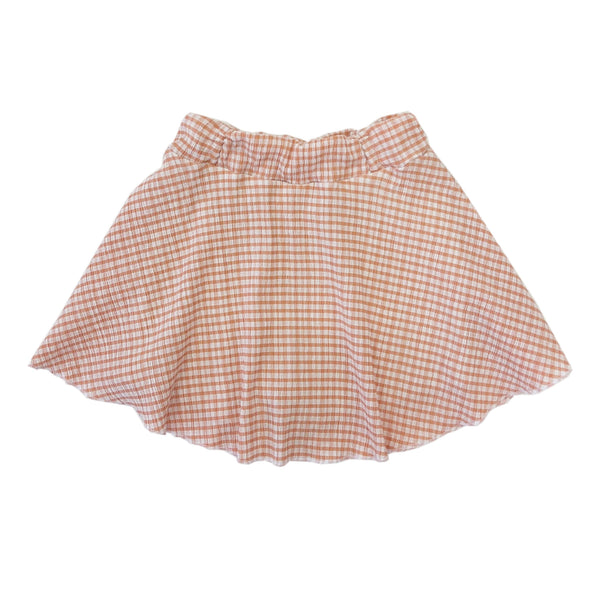 Girl's Check Seersucker Skort