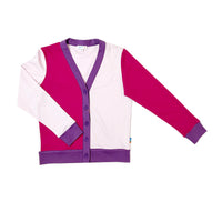 Girl's  Color Block Knit Cardigan