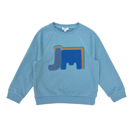 Boy's Elephant embroidery Raglan Sleeve pullover - My Little J