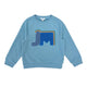 Boy's Elephant embroidery Raglan Sleeve pullover