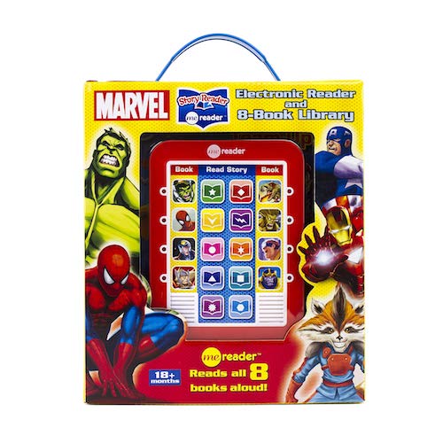 Marvel: 8-Book Library and Electronic Reader [Me Reader] - My Little J