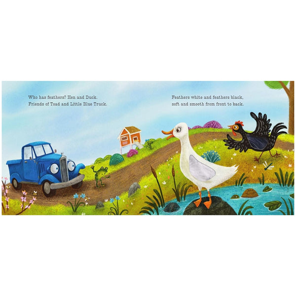 Little Blue Truck Feeling Happy: a Touch-And-Feel Book (Board book)