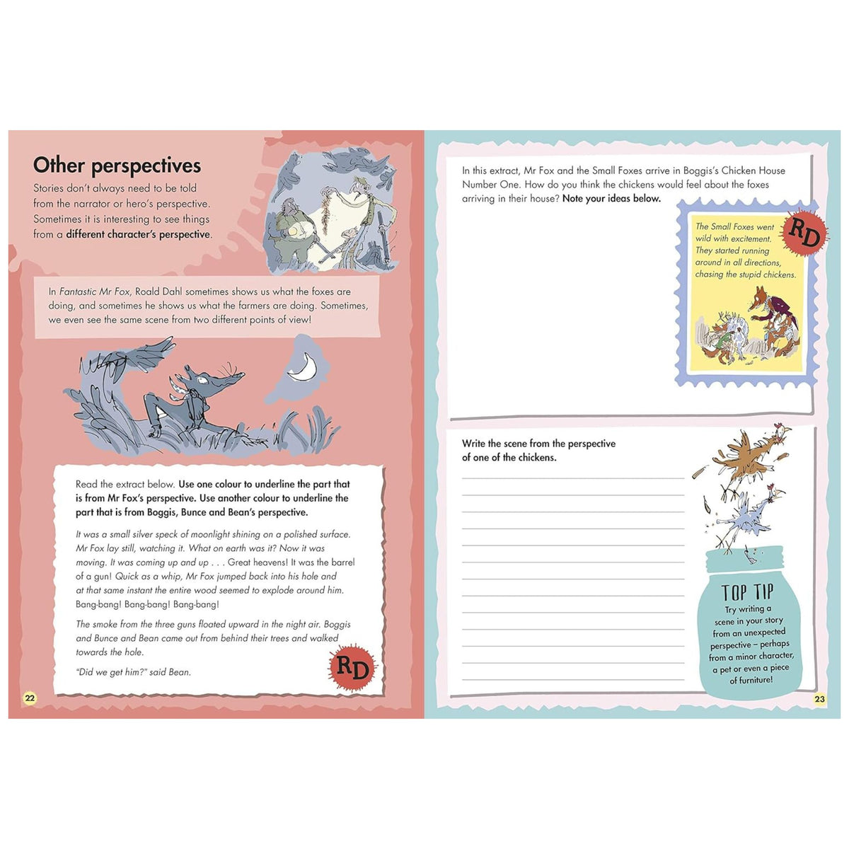 Roald Dahl Creative Writing with Fantastic Mr Fox: How to Write a Marvellous Plot - My Little J