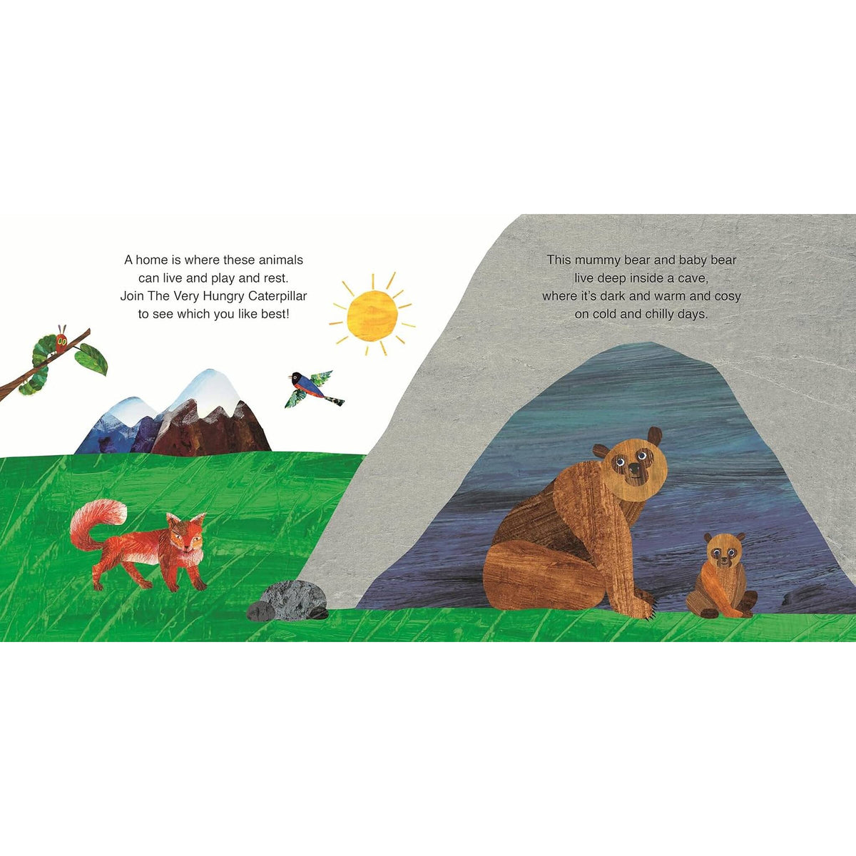 Animal Homes with The Very Hungry Caterpillar: A Press-Out-and-Play Book – inside pages