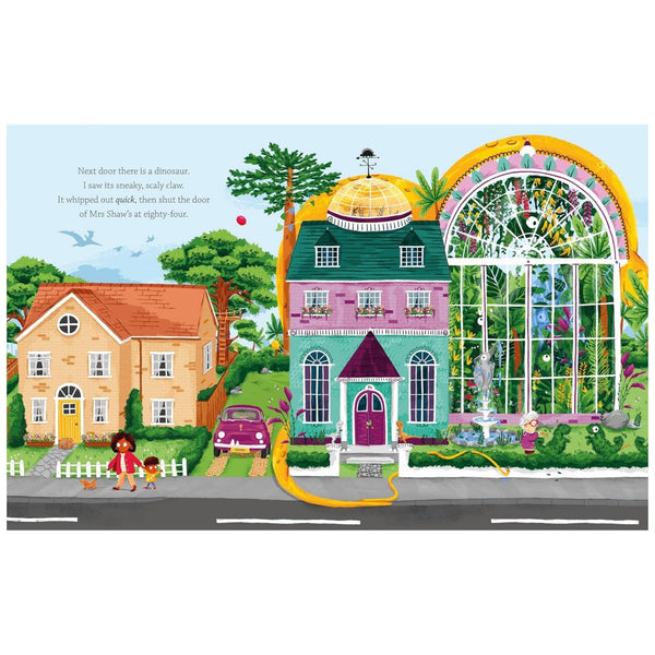 Next Door There Is a Dinosaur - A Funny Picture Book for 3+ with Hidden Dinosaurs on Every Page ()