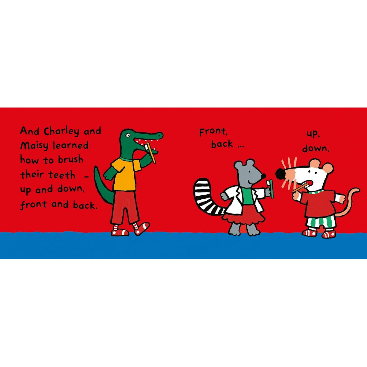 Maisy Goes to the Dentist : As seen on TV! A reassuring story to help calm nerves ahead of a first visit to the dentist, perfect for boys and girls age 3–5 – inside pages