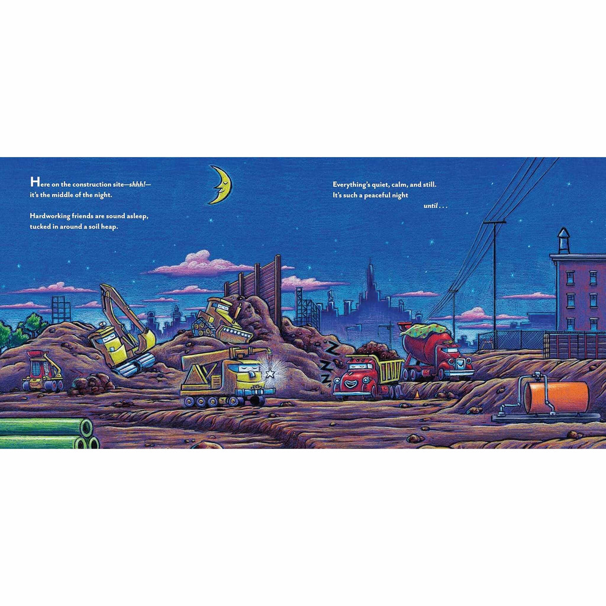 Construction Site Firefight – inside pages