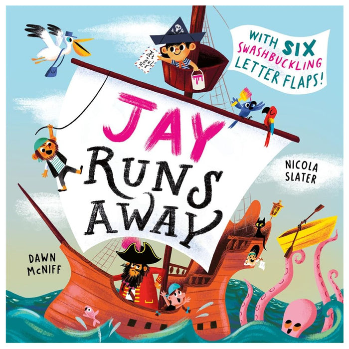 Jay Runs Away : With 6 lift-the-flap letters to open and read! - My Little J