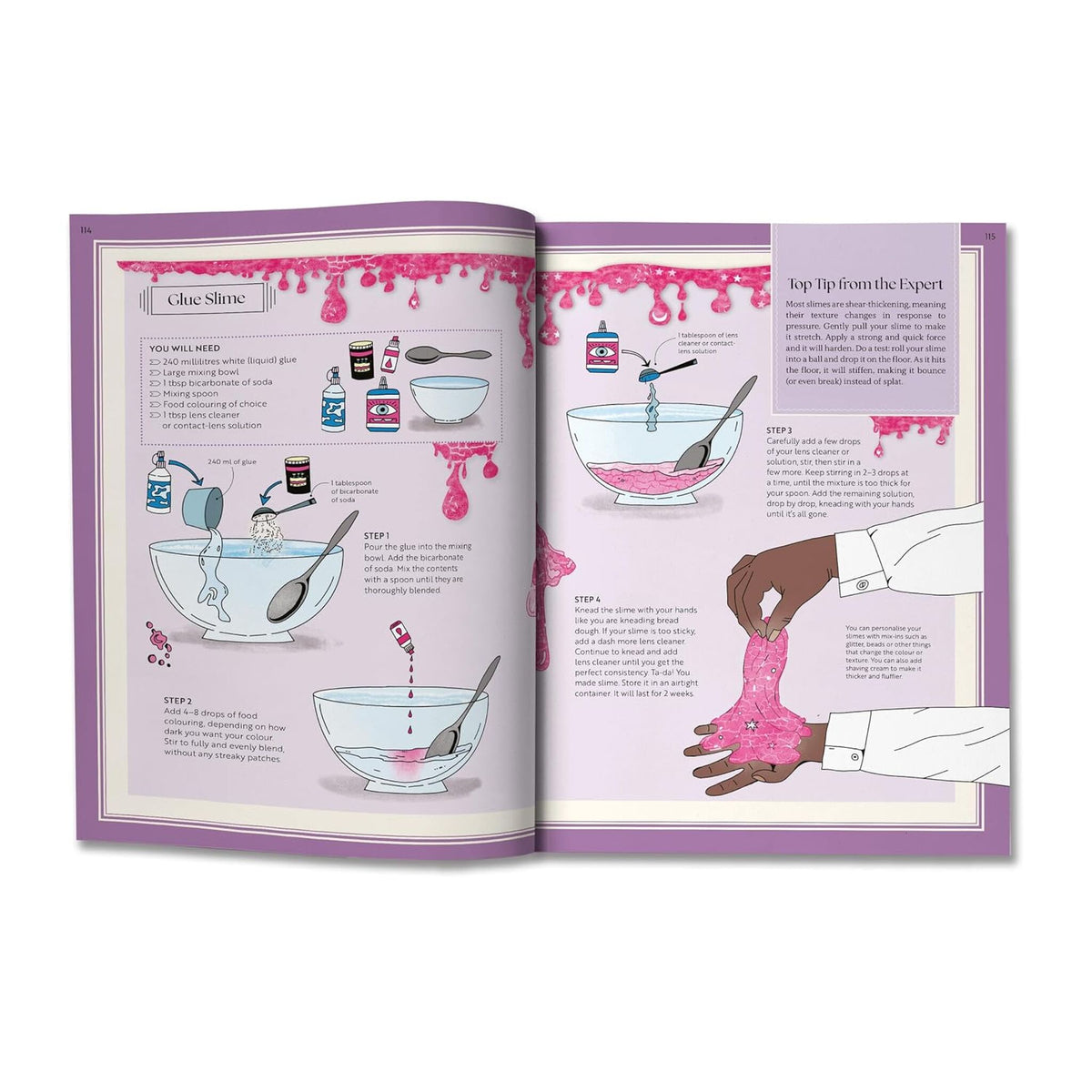 How to Do (Almost) Everything : 100 skills for curious kids: How to make slime, escape a maze, write a secret message on a piece of toast, and more… – inside pages