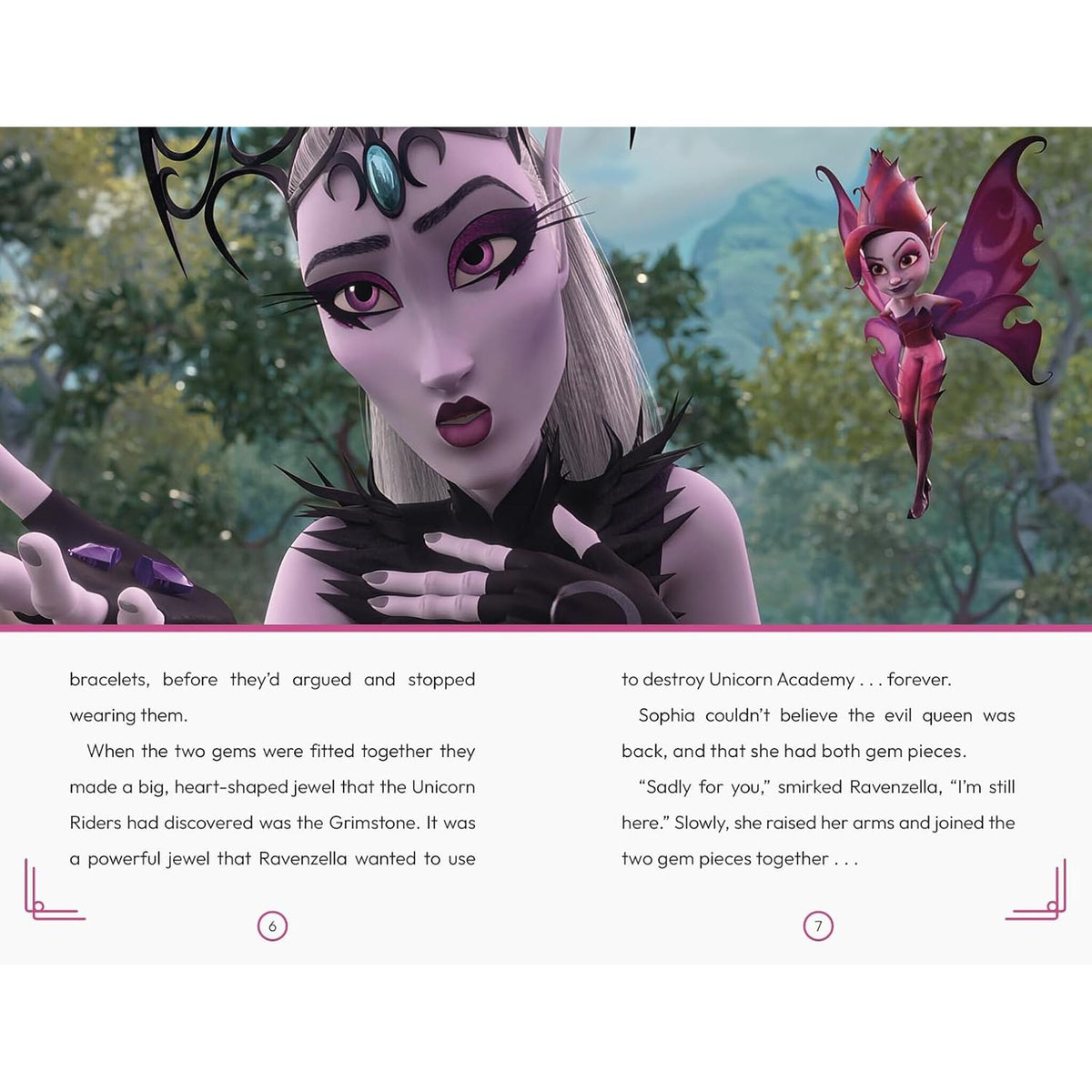 Unicorn Academy: Ravenzella's Revenge and Mended Hearts : with 2 short illustrated stories for fans of the Netflix show – inside pages