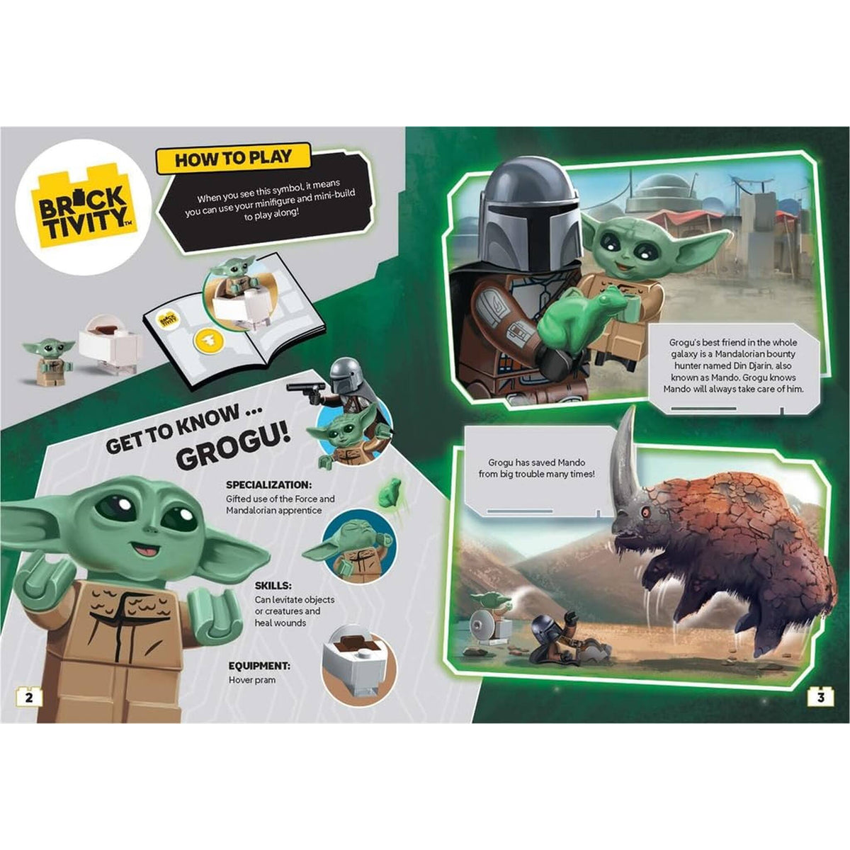 LEGO® Star Wars™: Grogu’s Adventure (with Grogu minifigure and exclusive hover pram model) – inside pages