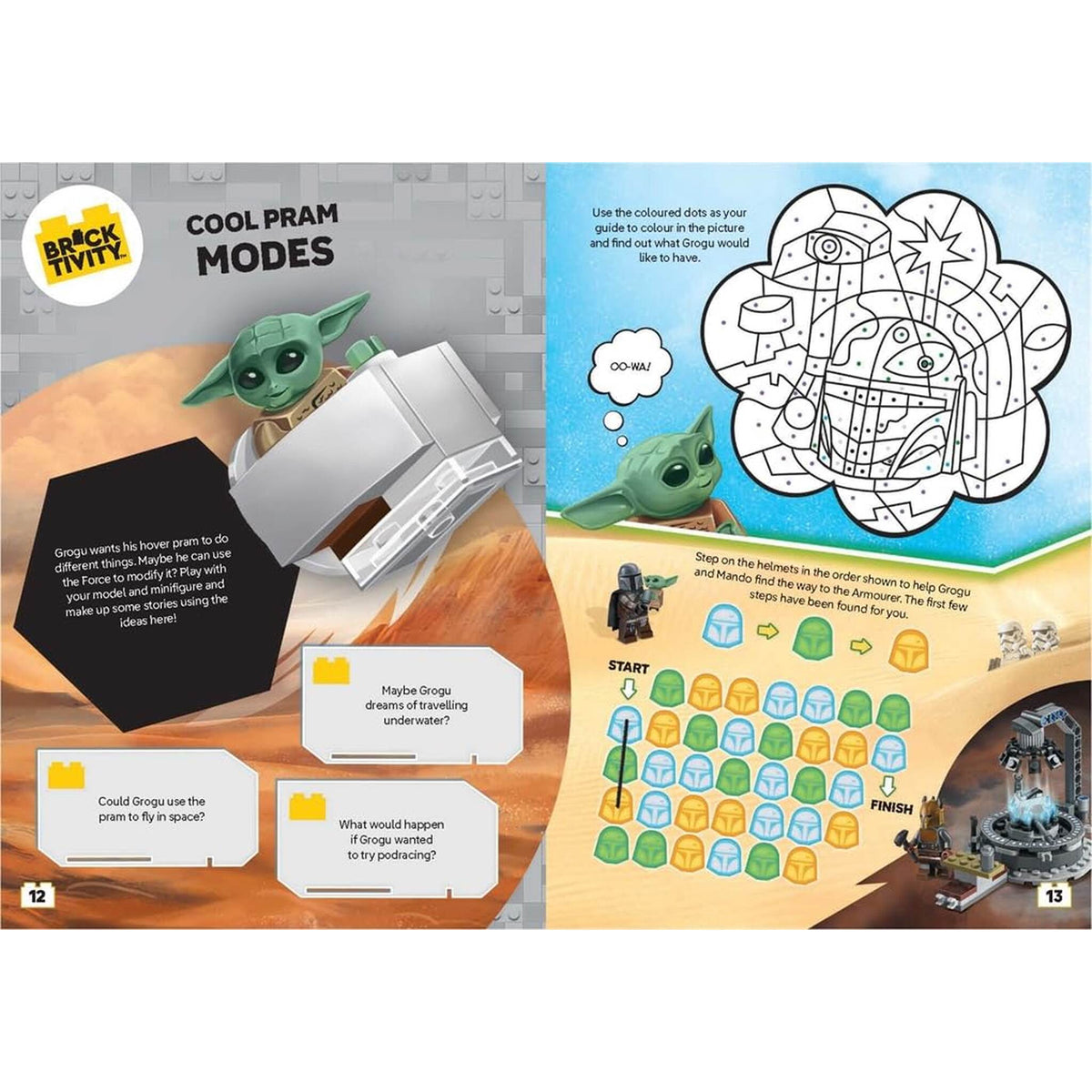 LEGO® Star Wars™: Grogu’s Adventure (with Grogu minifigure and exclusive hover pram model) – inside pages