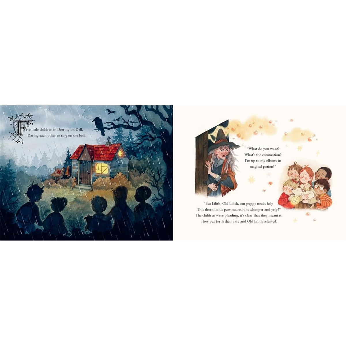Letters from the Witch Cackle Crackle : With Five Spells to Pull Out and Keep – inside pages