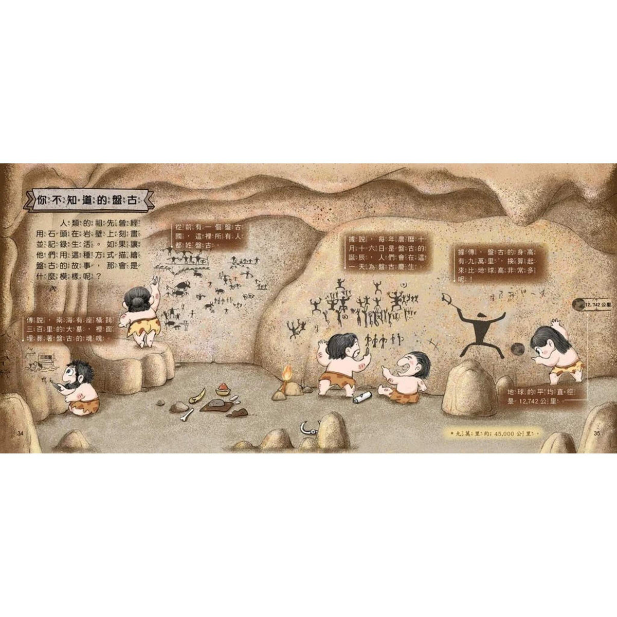 好久好久，我們的神話故事：盤古開天闢地 – inside pages