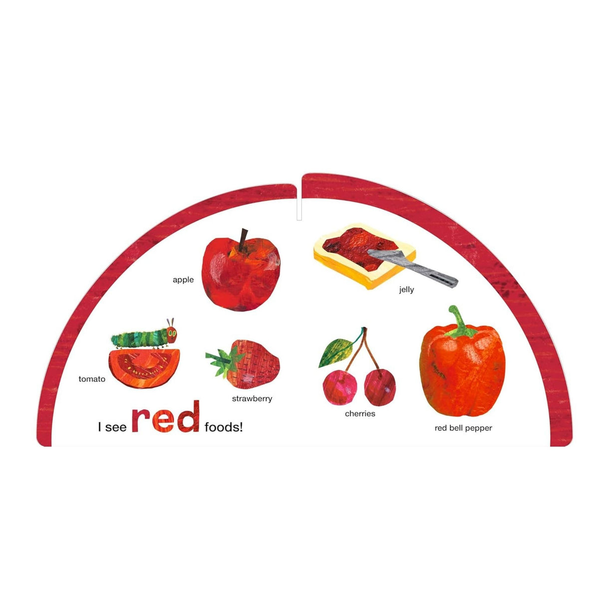 The Very Hungry Caterpillar's Rainbow Foods (Board book)