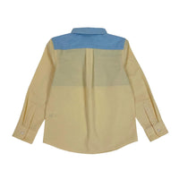 Boys LS Spread Collar Color Block Shirt - My Little J