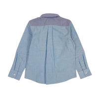 Boys LS Spread Collar Color Block Shirt - My Little J