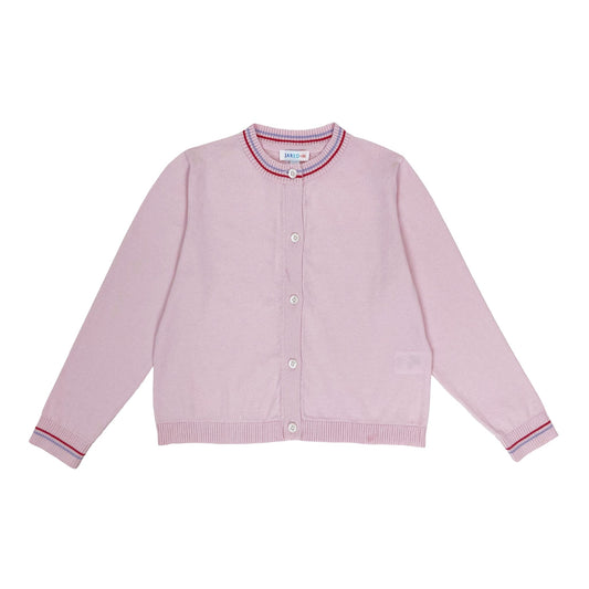 Girl's LS Crew Neck Cardigan