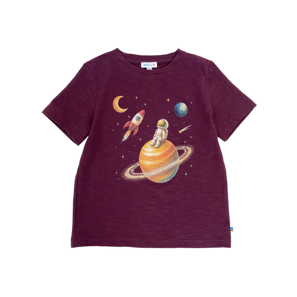 Boys SS Crew Neck Prints Tee - Astronaut
