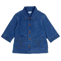 Boys 3/4 Sleeve Overshirt - Denim