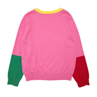Girl's FW Merino Wool Blend Color Block Sweater