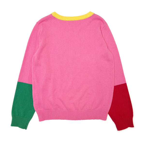 Girl's FW Merino Wool Blend Color Block Sweater