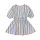 Girl's 3/4 Sleeve Stripe Dress