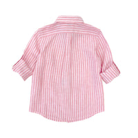 Boys LS Striped Linen Shirt