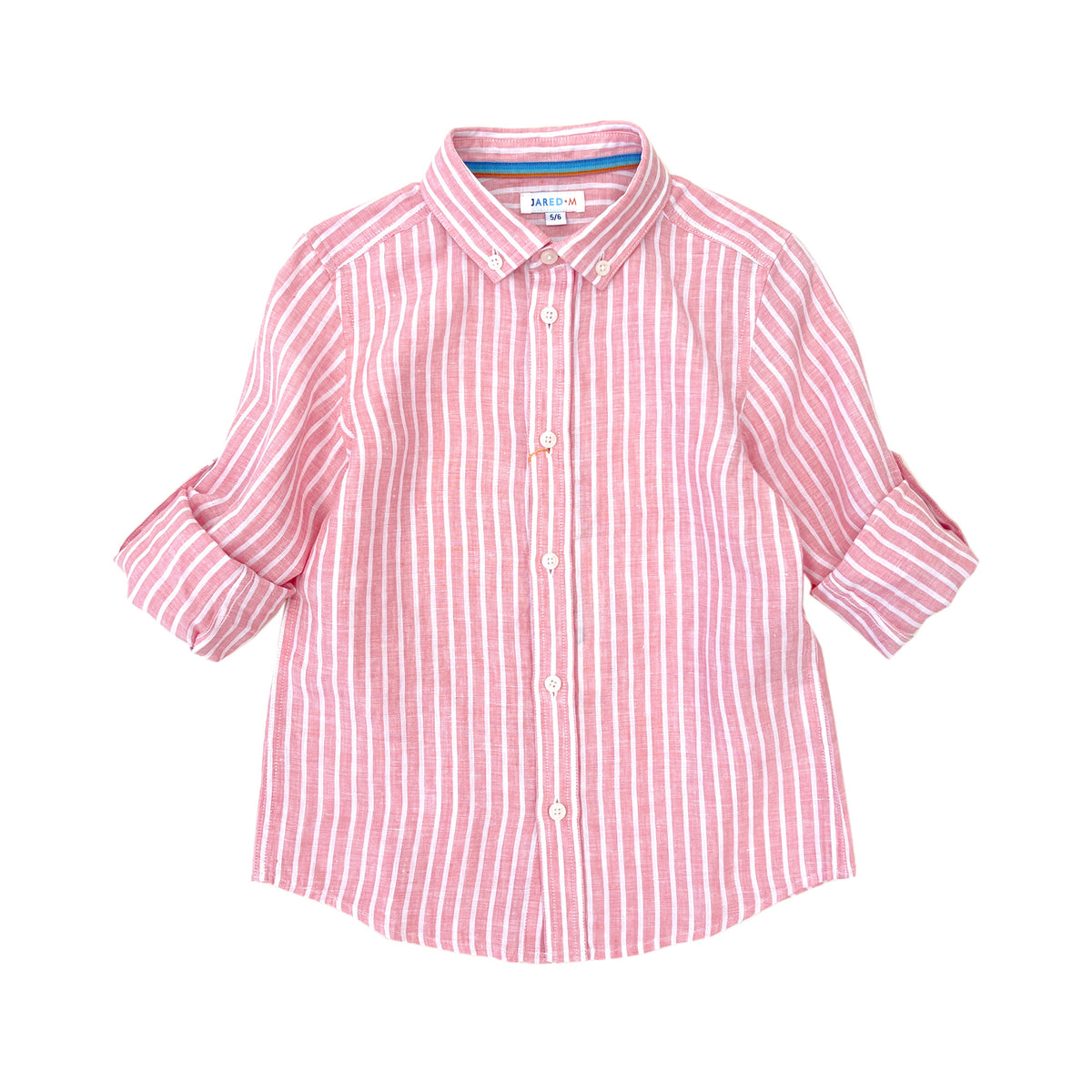 Boys LS Striped Linen Shirt - My Little J