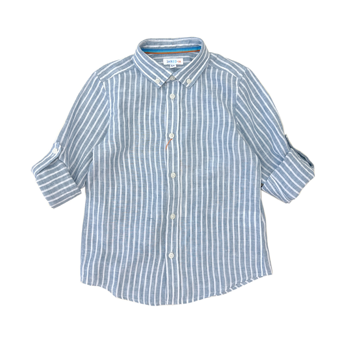 Boys LS Striped Linen Shirt - My Little J