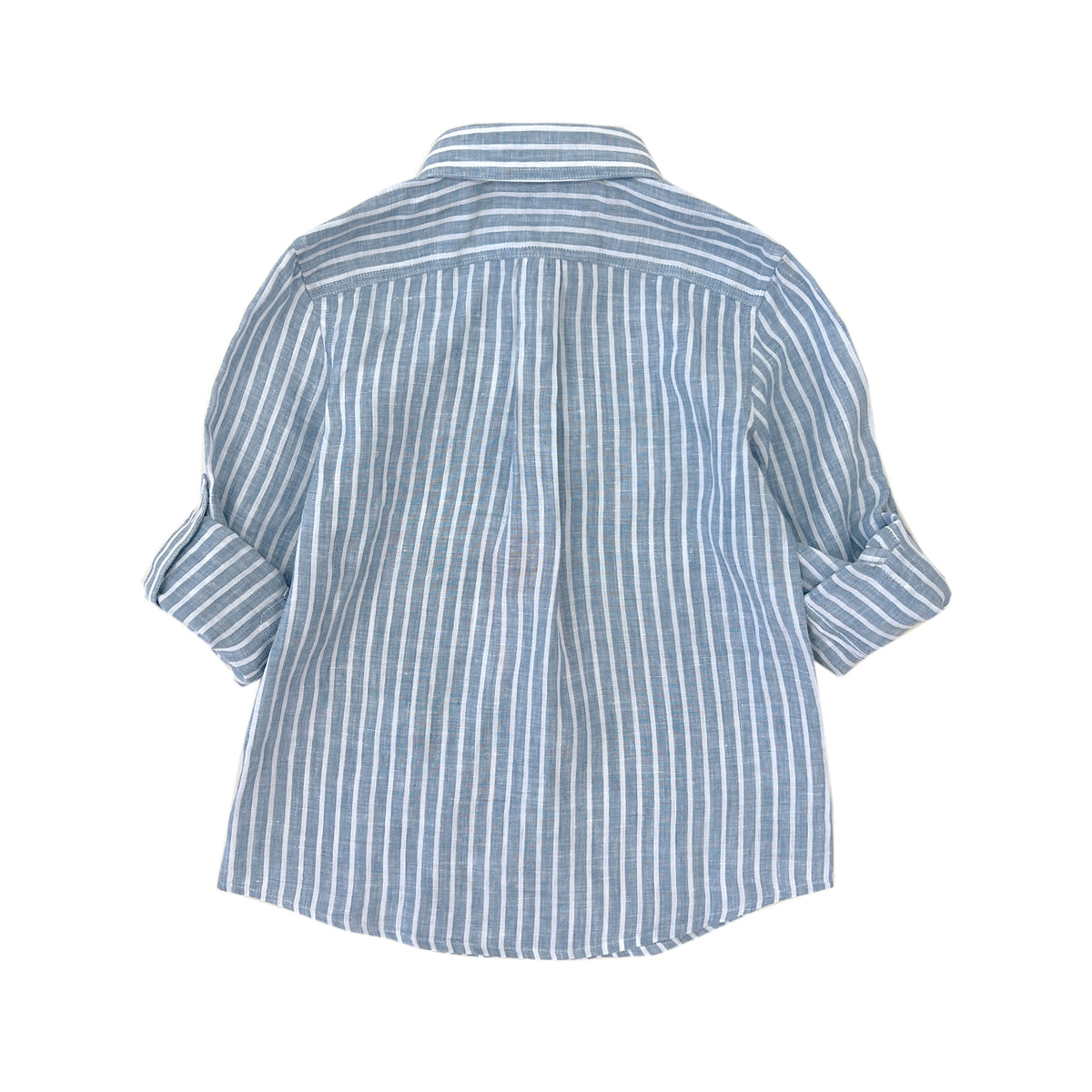 Boys LS Striped Linen Shirt - My Little J