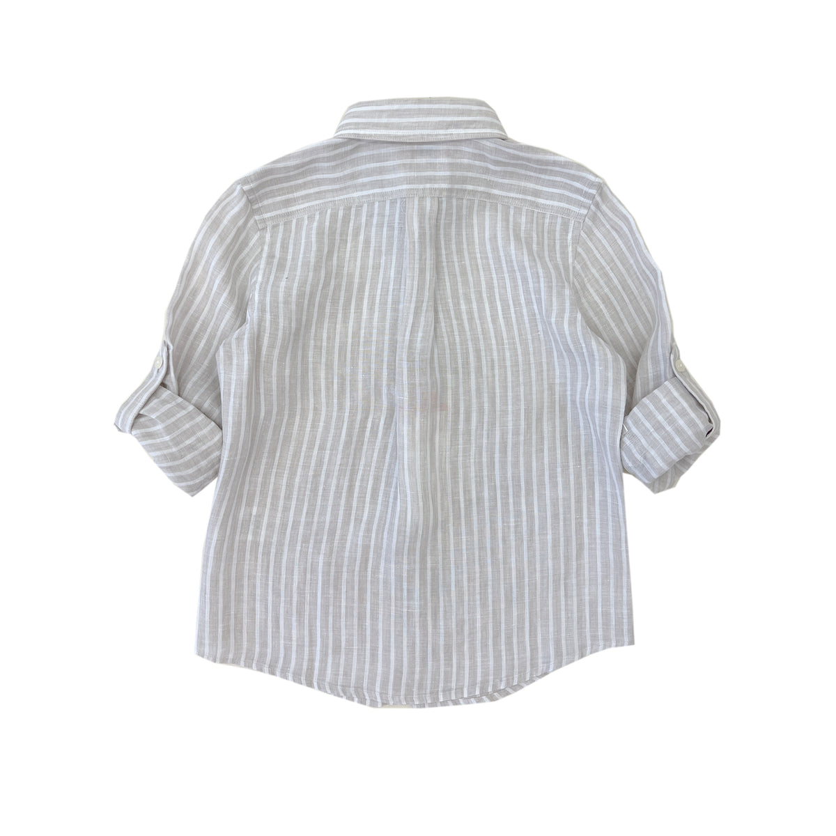 Boys LS Striped Linen Shirt