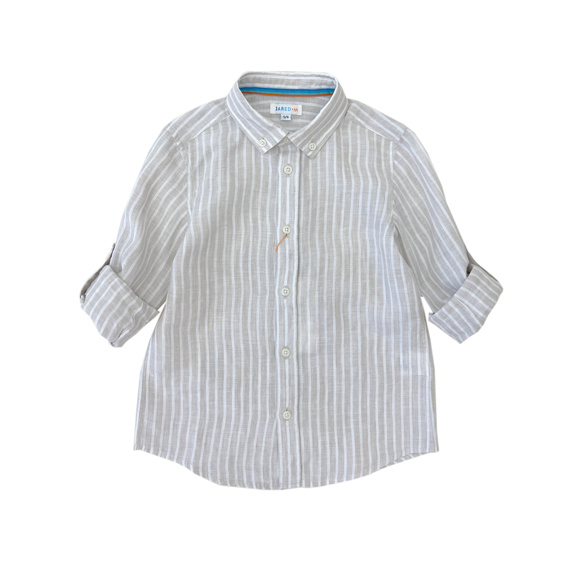 Boys LS Striped Linen Shirt - My Little J