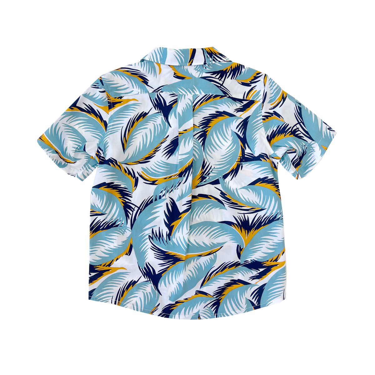 Boy's Camp Collar Shirt - Feathers