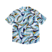 Boy's Camp Collar Shirt - Feathers