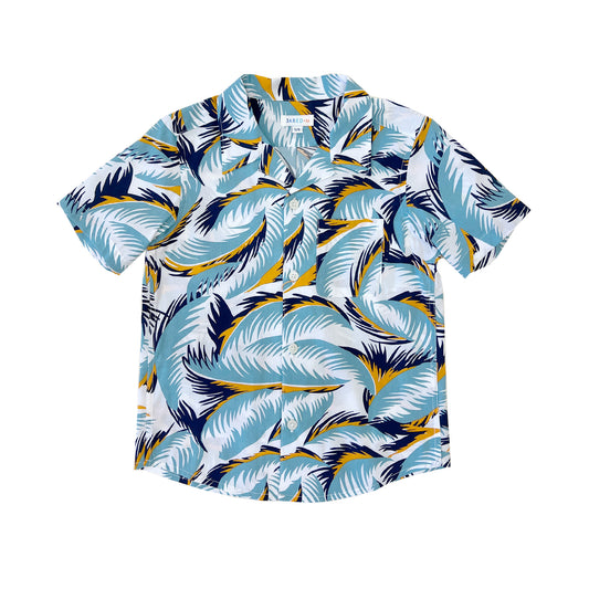 Boy's Camp Collar Shirt - Feathers - My Little J