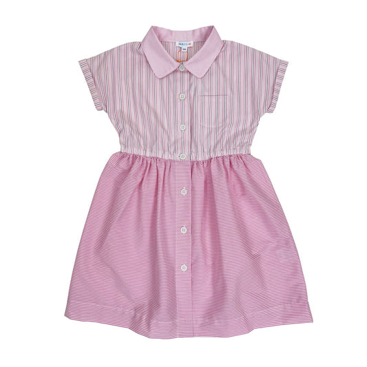 Girls Miranda Dress - Mixed Stripes - My Little J