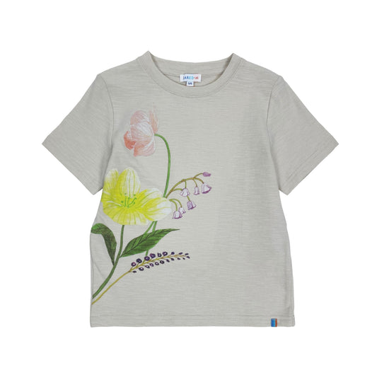 Girls SS Crew Neck - Flowers Prints - My Little J